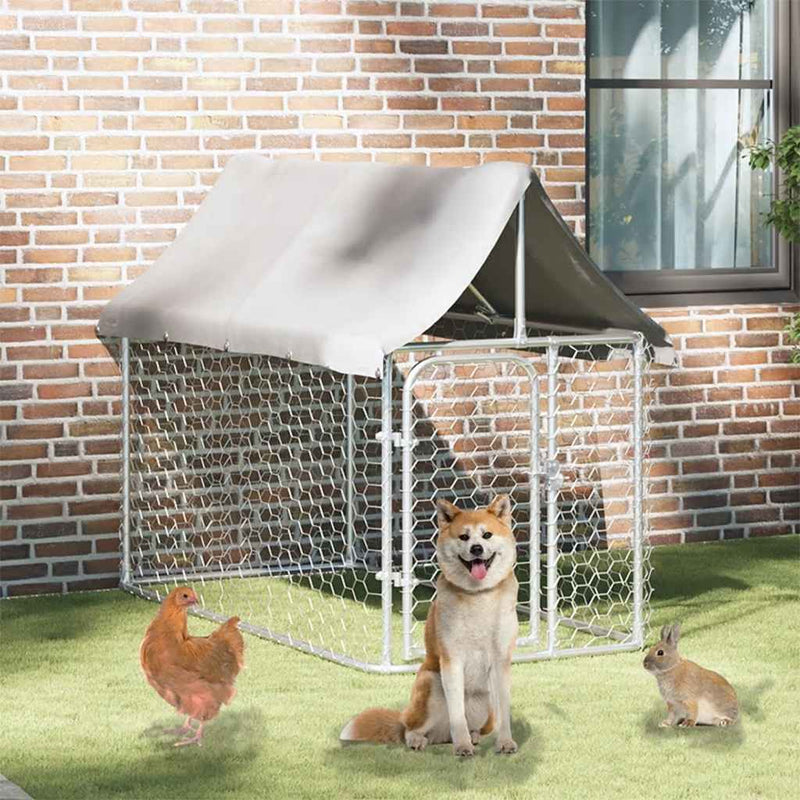 Vidaxl Dog Kennel per l'esterno con tetto 200x100x150 cm