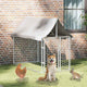 Perrera de perros de Vidaxl para el exterior con techo 200x100x150 cm