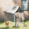 Perrera de perros de Vidaxl para el exterior con techo 200x100x150 cm
