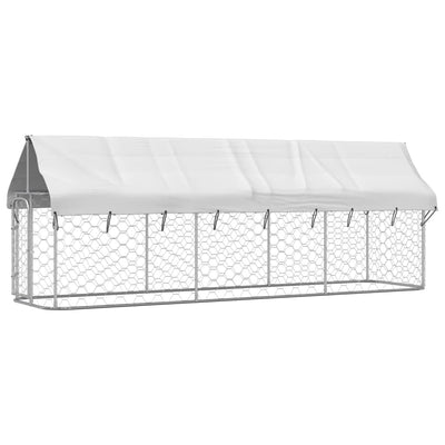 Vidaxl Dog Kennel per l'esterno con tetto 400x100x150 cm