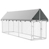 Perrera de perros de Vidaxl para el exterior con techo 400x100x150 cm
