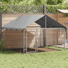Perrera de perros de Vidaxl para el exterior con techo 200x200x150 cm