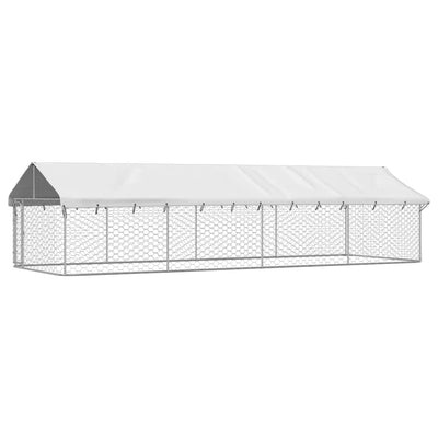 Vidaxl Dog Kennel per l'esterno con tetto 600x200x150 cm
