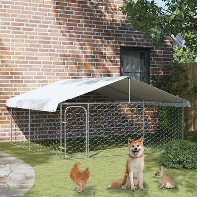 Vidaxl Dog Kennel con tetto 300x300x150 cm