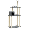 Vidaxl Cat Grakeding Post con pali di graffi di sisal 147 cm grigio scuro