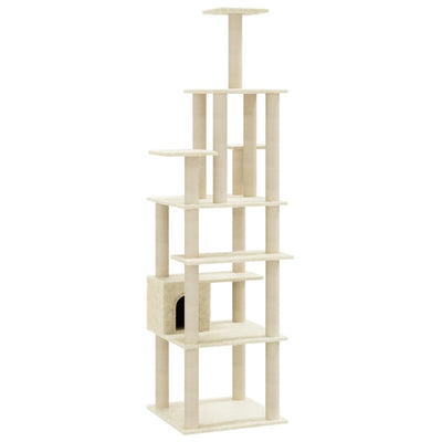 Vidaxl Cat rashing Post con graffi di sisal a 183 cm crema