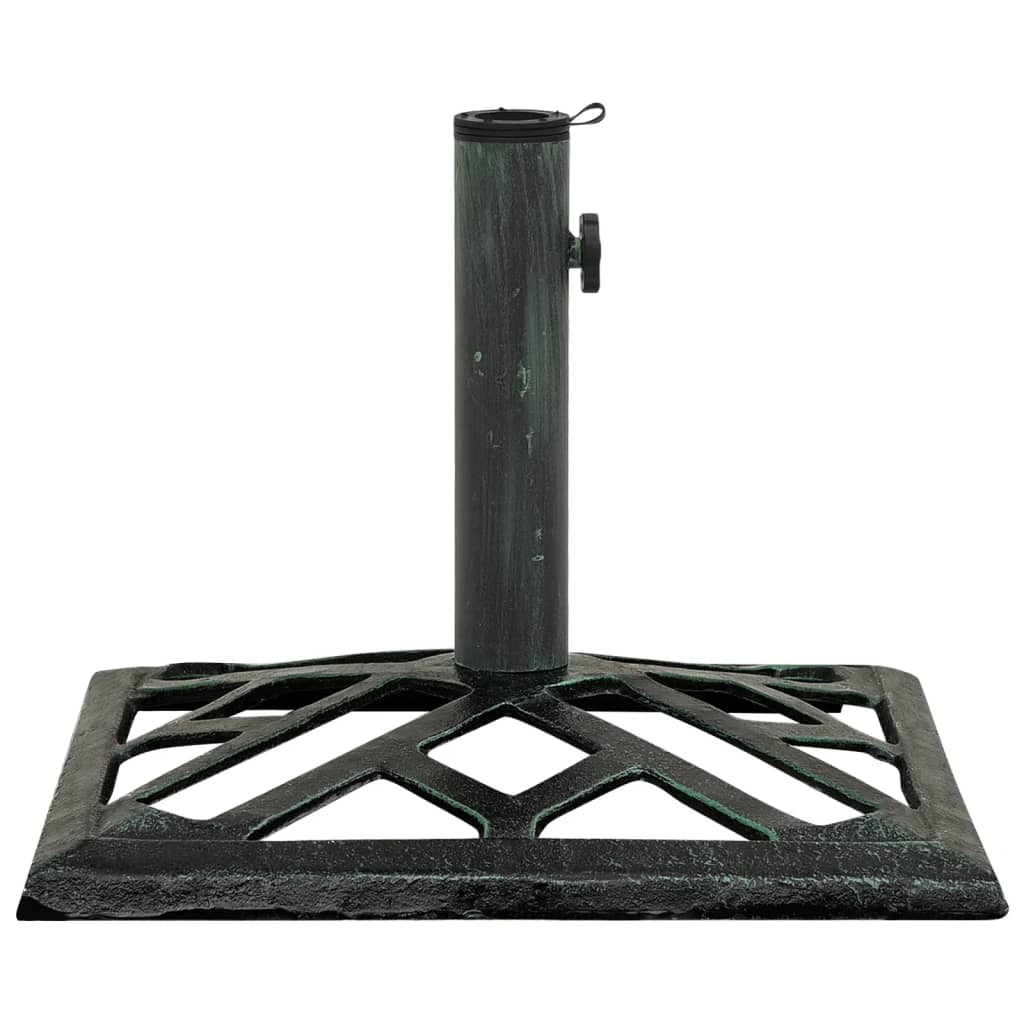Vidaxl Parasol Foot 44x44x31 cm in ghisa verde