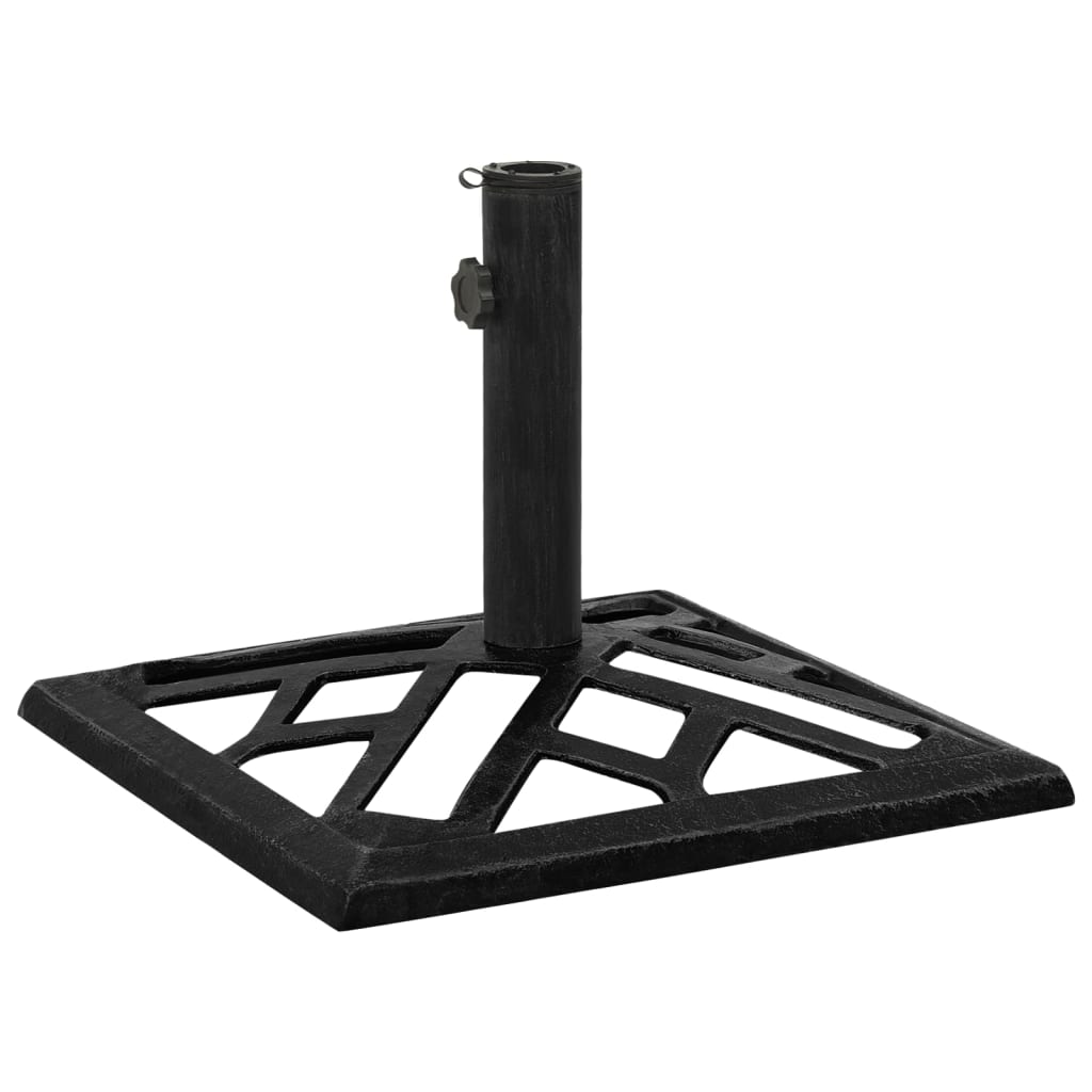 Vidaxl Parasol Foot 44x44x31 cm in ghisa nera