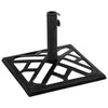 Vidaxl Parasol Foot 44x44x31 cm in ghisa nera