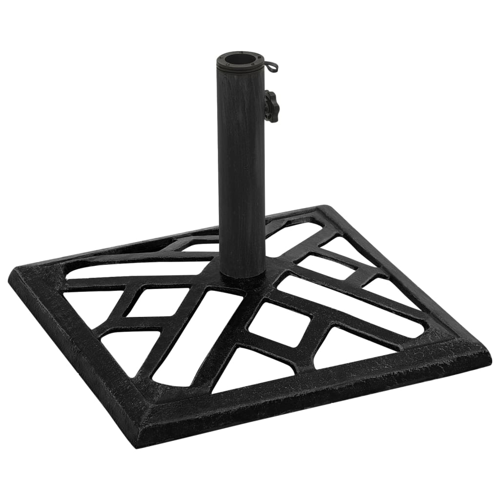 Vidaxl Parasol Foot 44x44x31 cm in ghisa nera