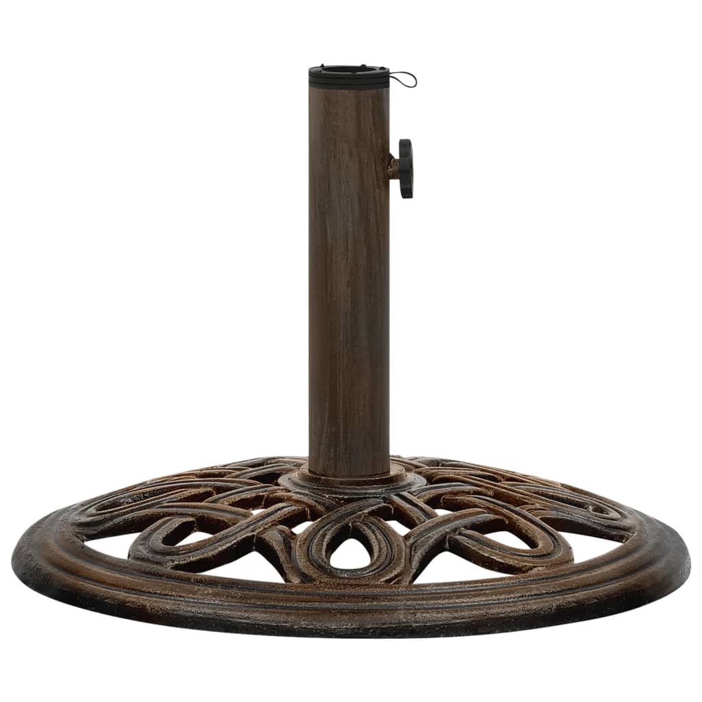 Vidaxl Parasol Foot 40x40x32 cm in ghisa in bronzo colorato
