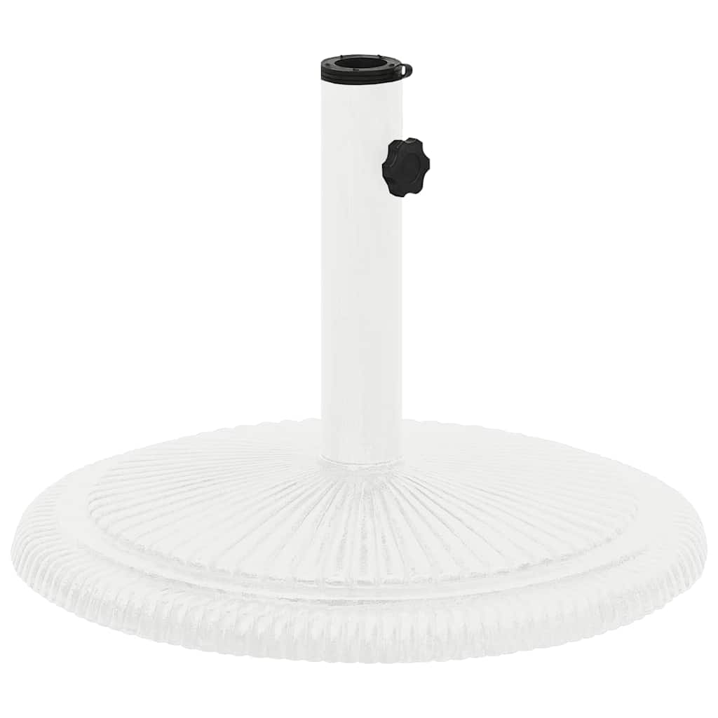 Vidaxl parasolvoet 45x45x30 cm gietijzer wit