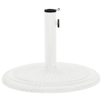 Vidaxl Parasol Foot 45x45x30 cm in ghisa bianca