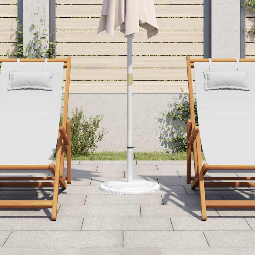 Vidaxl parasolvoet 45x45x30 cm gietijzer wit
