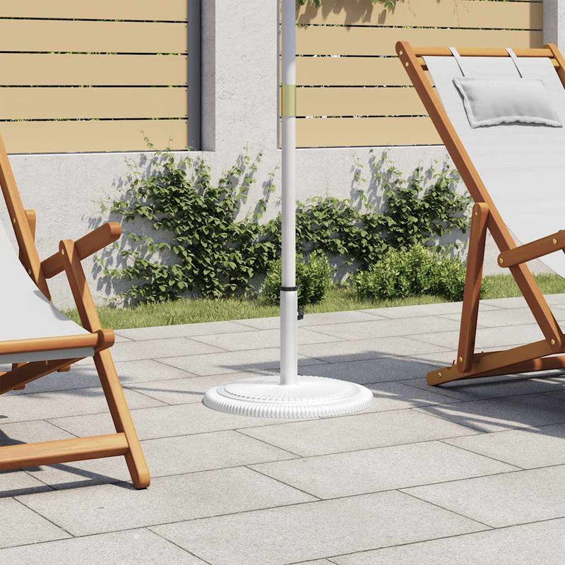 Vidaxl Parasol Foot 45x45x30 cm de hierro fundido blanco