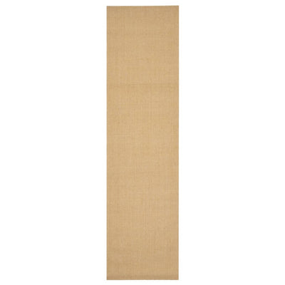Vidaxl tappeto 66x250 cm naturale sisal