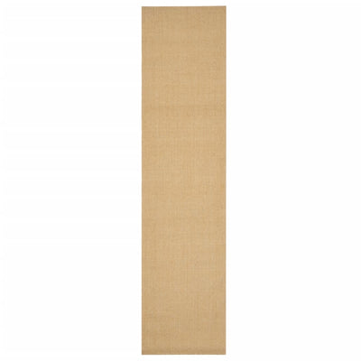 Vidaxl tappeto 80x350 cm naturale sisal