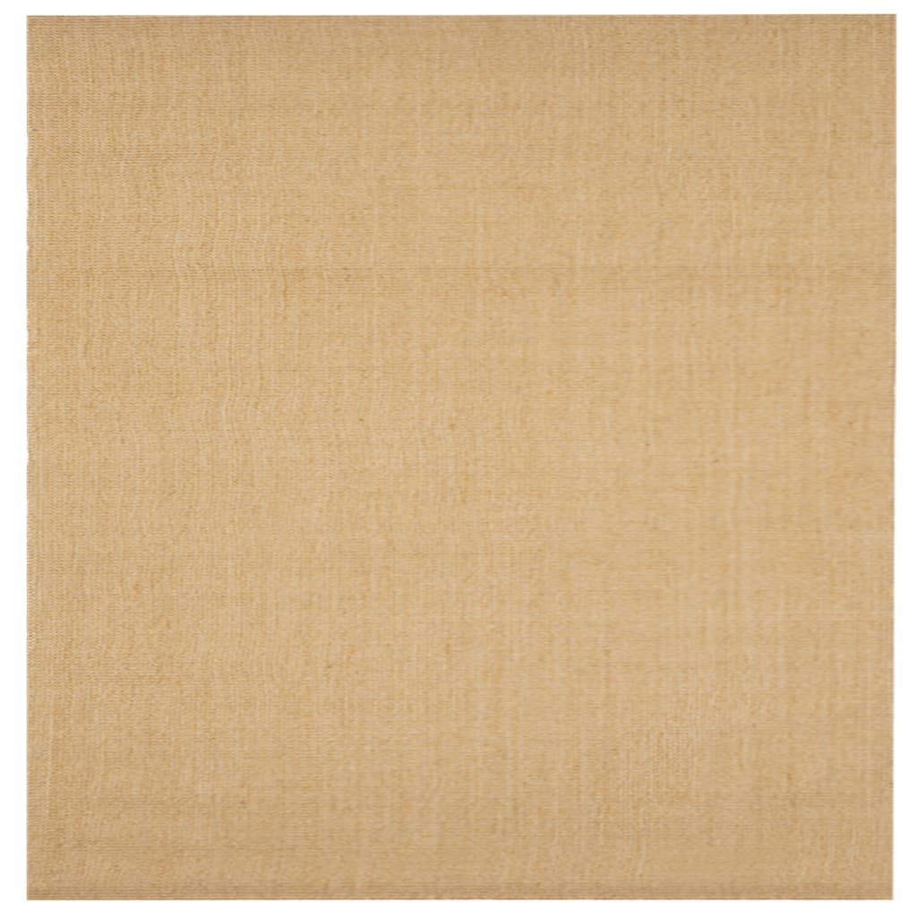 Vidaxl tappeto 100x100 cm naturale sisal