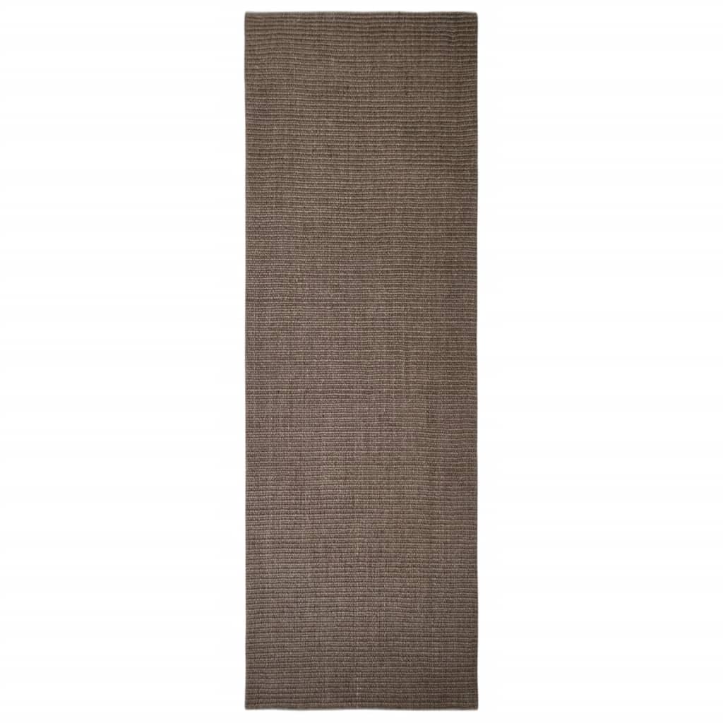 Tappeto Vidaxl 66x200 cm Brown naturale sisal