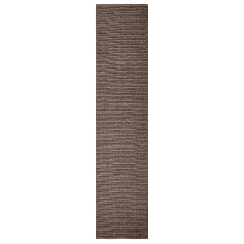 VidaXL alfombra 66x300 cm sisal natural marrón