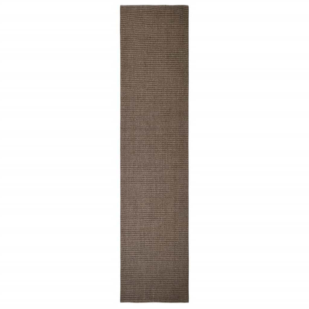 Vidaxl tappeto 80x350 cm naturale naturale marrone