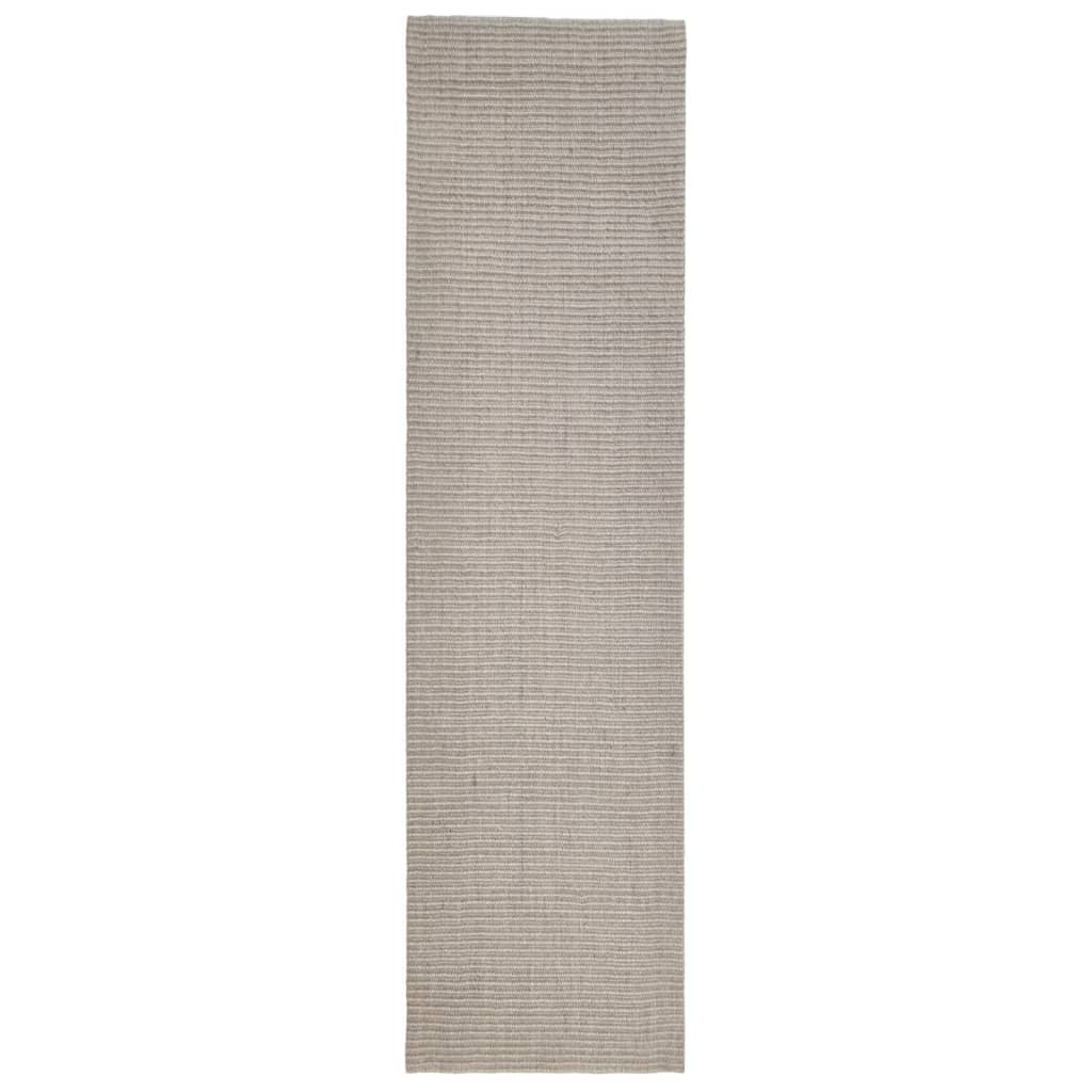 Vidaxl tappeto 66x250 cm sabbia naturale sisal -colorata
