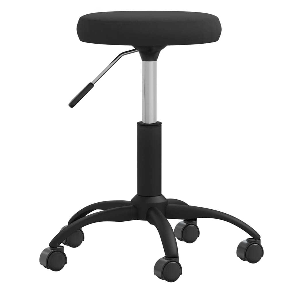 Vidaxl Massage sgabello velluto nero