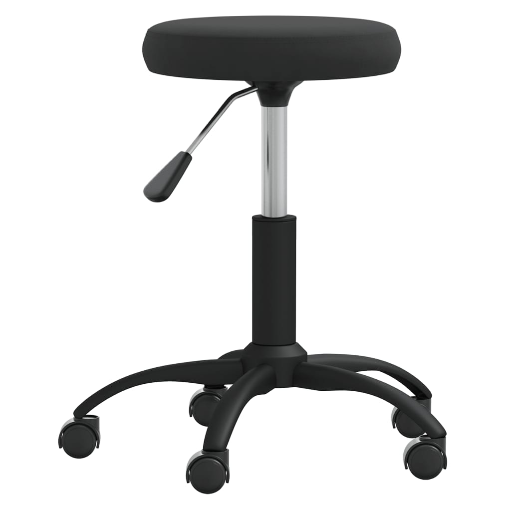 Vidaxl Massage sgabello velluto nero
