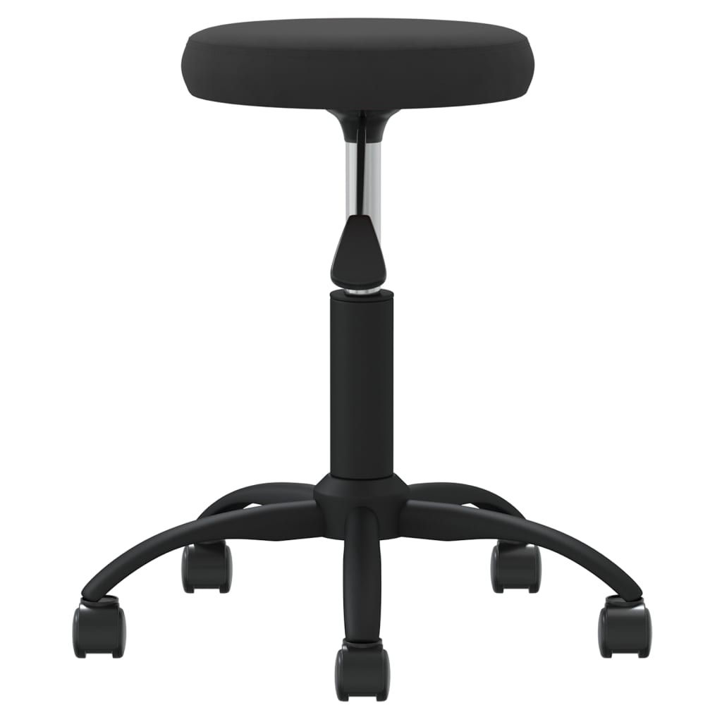 Vidaxl Massage sgabello velluto nero