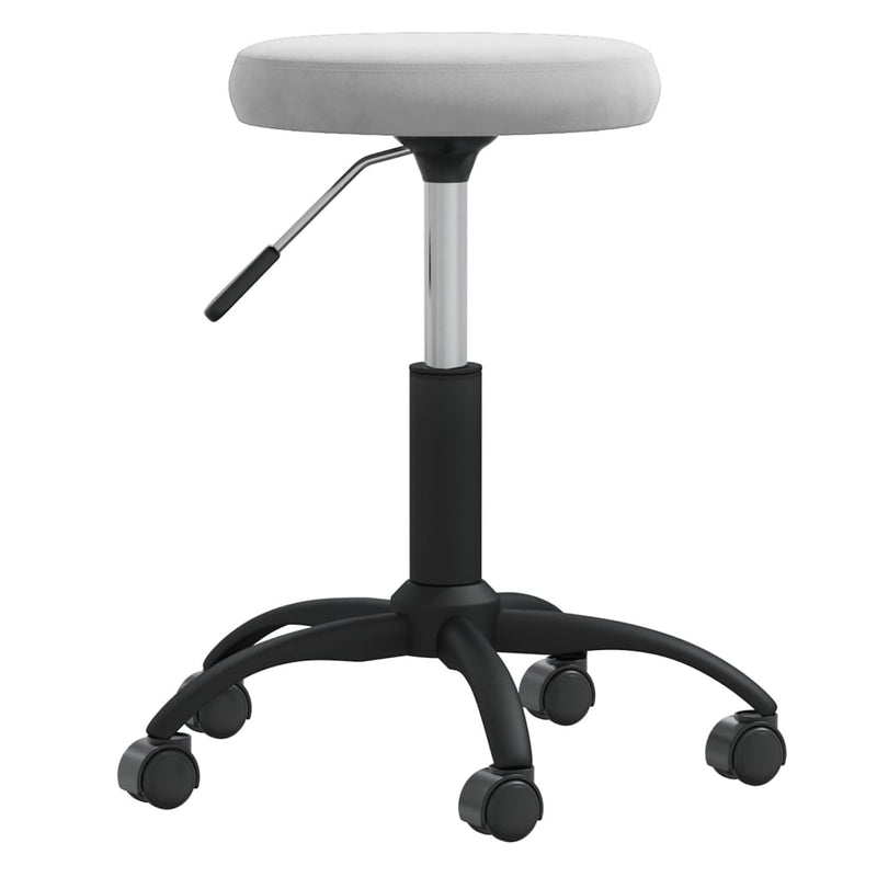 Vidaxl massagekruk fluweel lichtgrijs