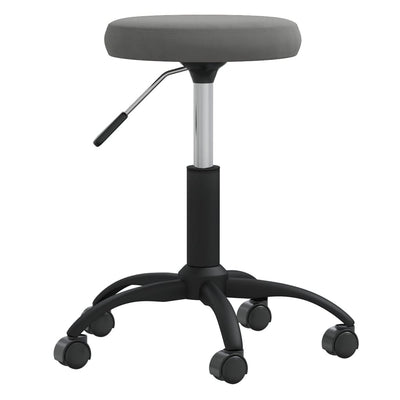 Vidaxl massagekruk fluweel donkergrijs