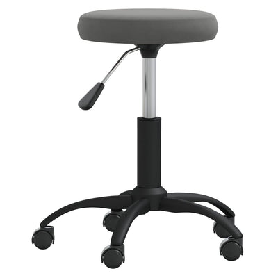 ViDAXL Massage Stool Velvet Grey Dark