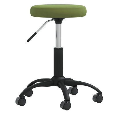 Vidaxl Massage sgabello velluto chiaro verde