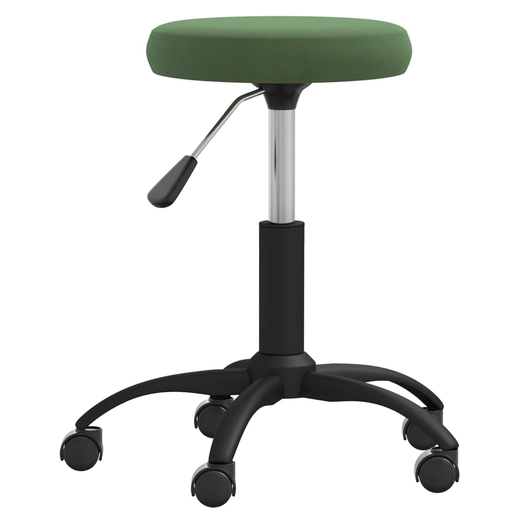 Vidaxl Massage sgabello velluto scuro verde