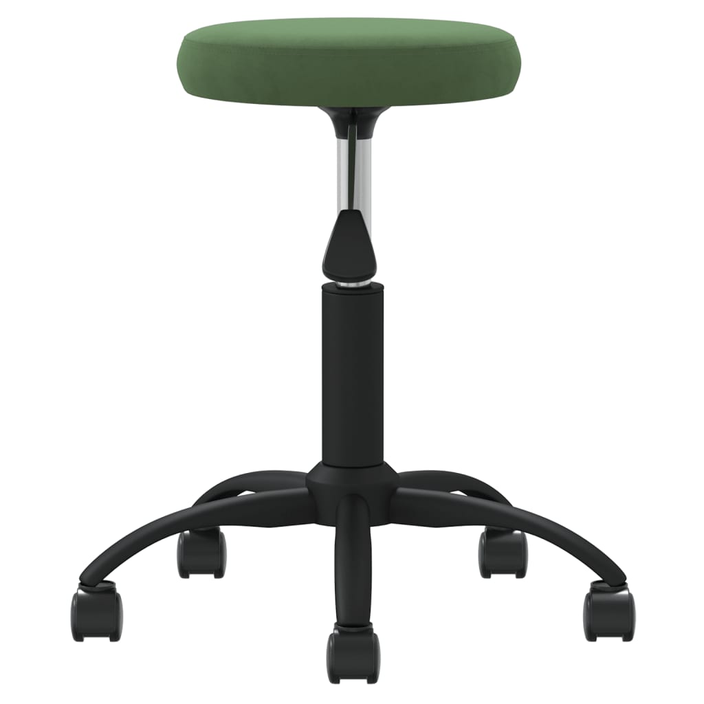 Vidaxl Massage sgabello velluto scuro verde