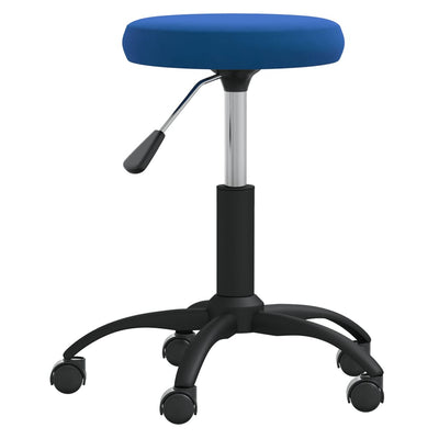 Vidaxl Massage Stool Velvet Blue