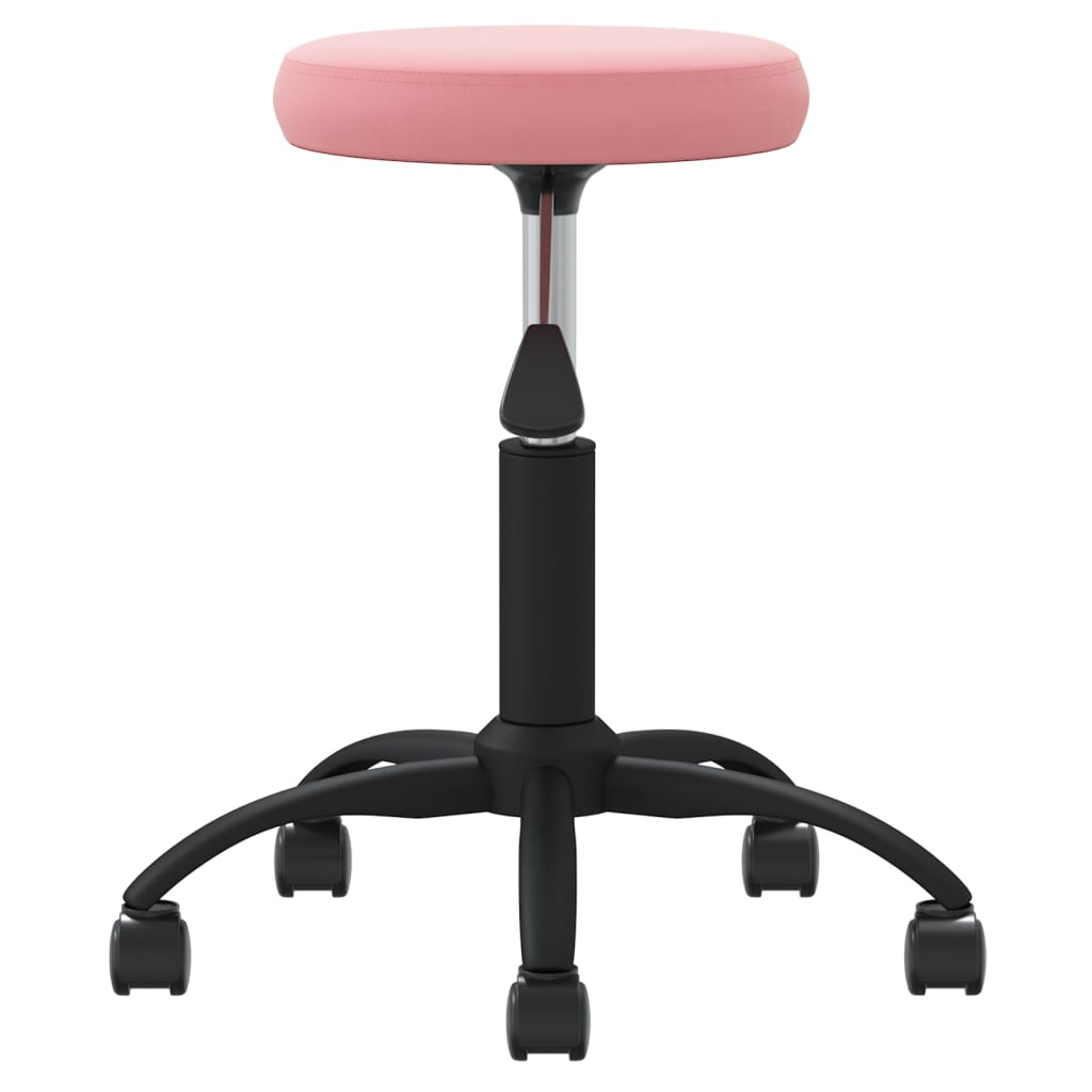 Vidaxl Massage sgabello Velvet Pink