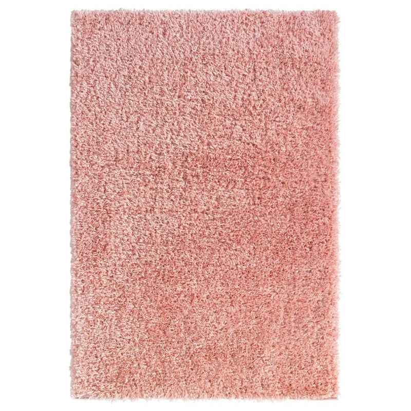 VIDAXL RUAM SHAGGY High Pile 50 mm 160x230 cm Pink