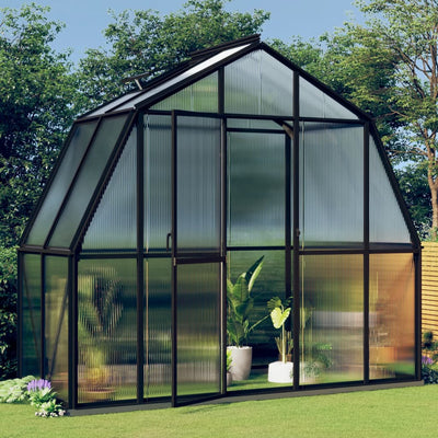 Vidaxl Greenhouse con telaio di base 3,3 m² Aluminio antracite -colorato