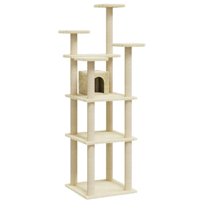 Vidaxl Cat Furniture con graffi di sisal 171 cm crema