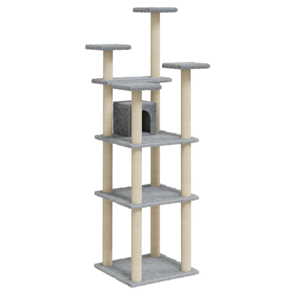 Vidaxl Cat Furniture con graffi di sisal 171 cm grigio chiaro