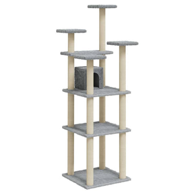 Vidaxl Cat Furniture con graffi di sisal 171 cm grigio chiaro