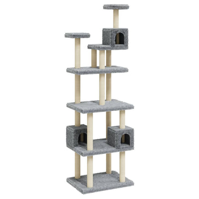 Vidaxl Cat Furniture con graffi di sisal 188 cm grigio chiaro