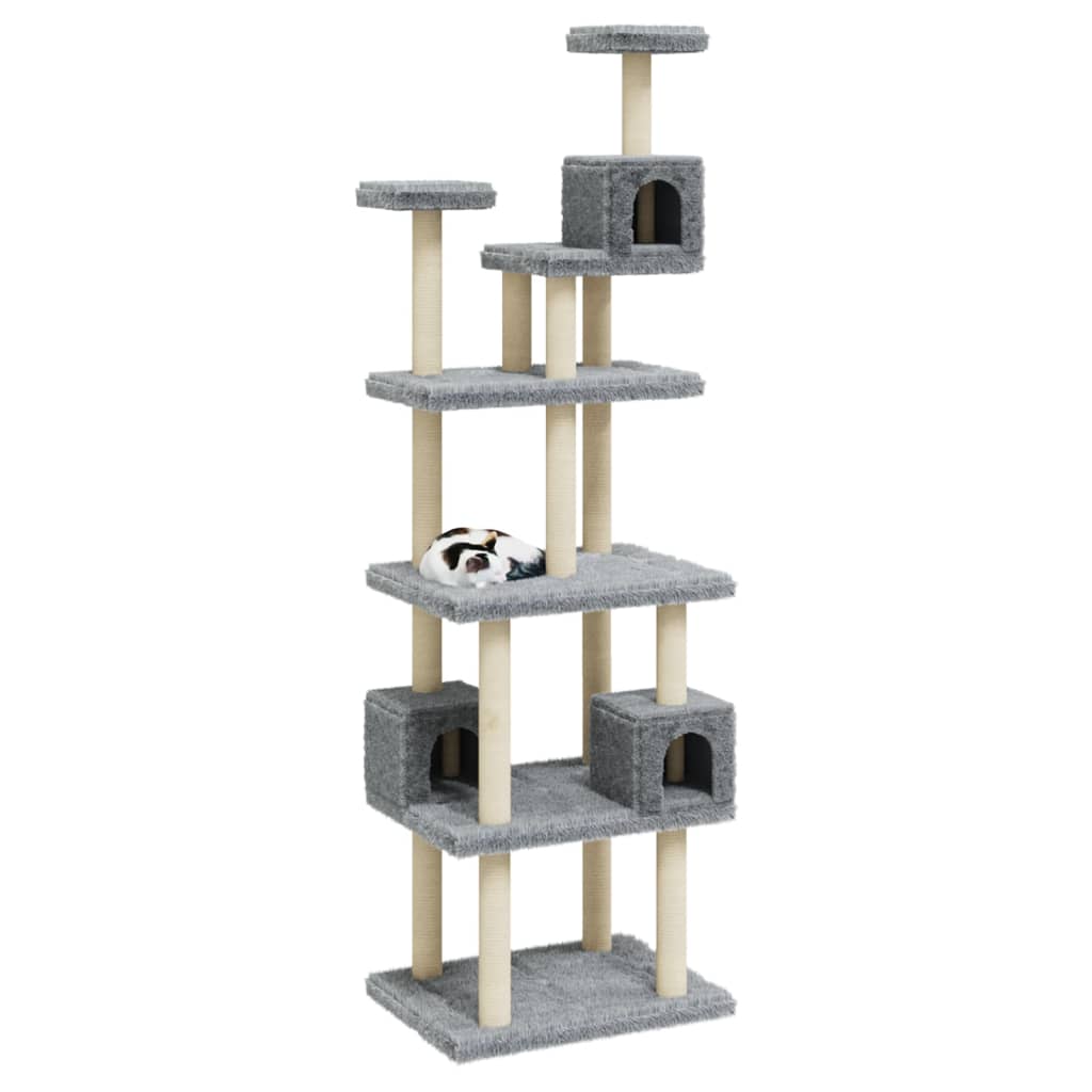 Vidaxl Cat Furniture con graffi di sisal 188 cm grigio chiaro