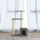 Muebles de gato de Vidaxl con postes de rascado de sisal 71 cm de gris claro