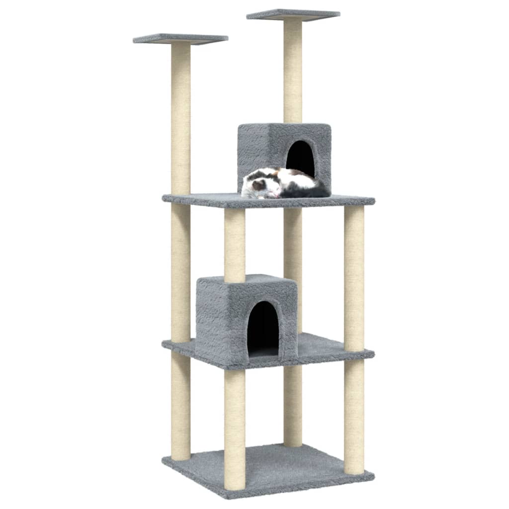 Vidaxl Cat Furniture con graffi di sisal 141 cm grigio chiaro