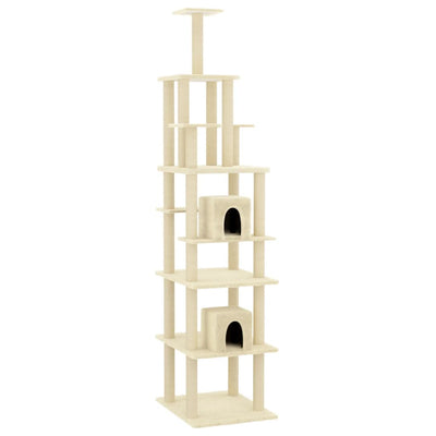 Vidaxl Cat Furniture con graffi di sisal 216 cm crema