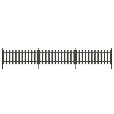 Recinzione Vidaxxl con pali 3 pz 614x80 cm hkc
