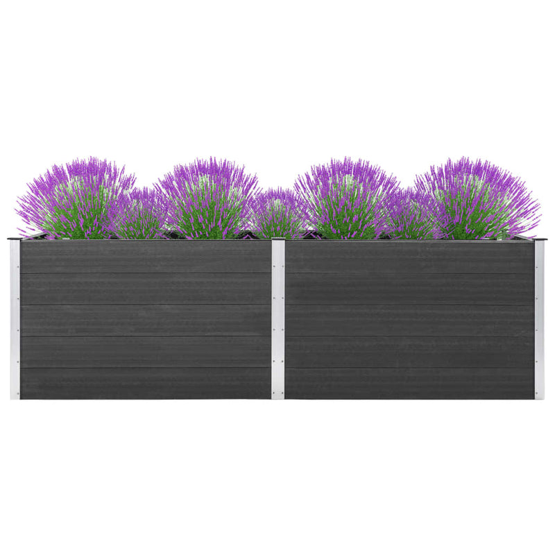 Vidaxl Planter recaudado 200x50x91 cm HKC Gray