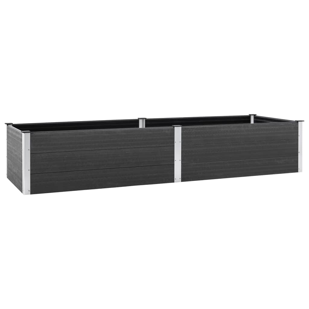 Vidaxl Planter recaudado 200x100x54 cm HKC Gray